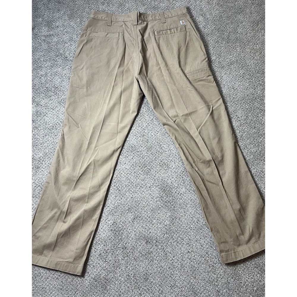 Carhartt‎ Men's Work Pants Size 40 X 30 Relaxed Fit Brown - Picture 4 of 8